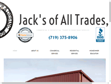 Tablet Screenshot of jacksoftrades.com
